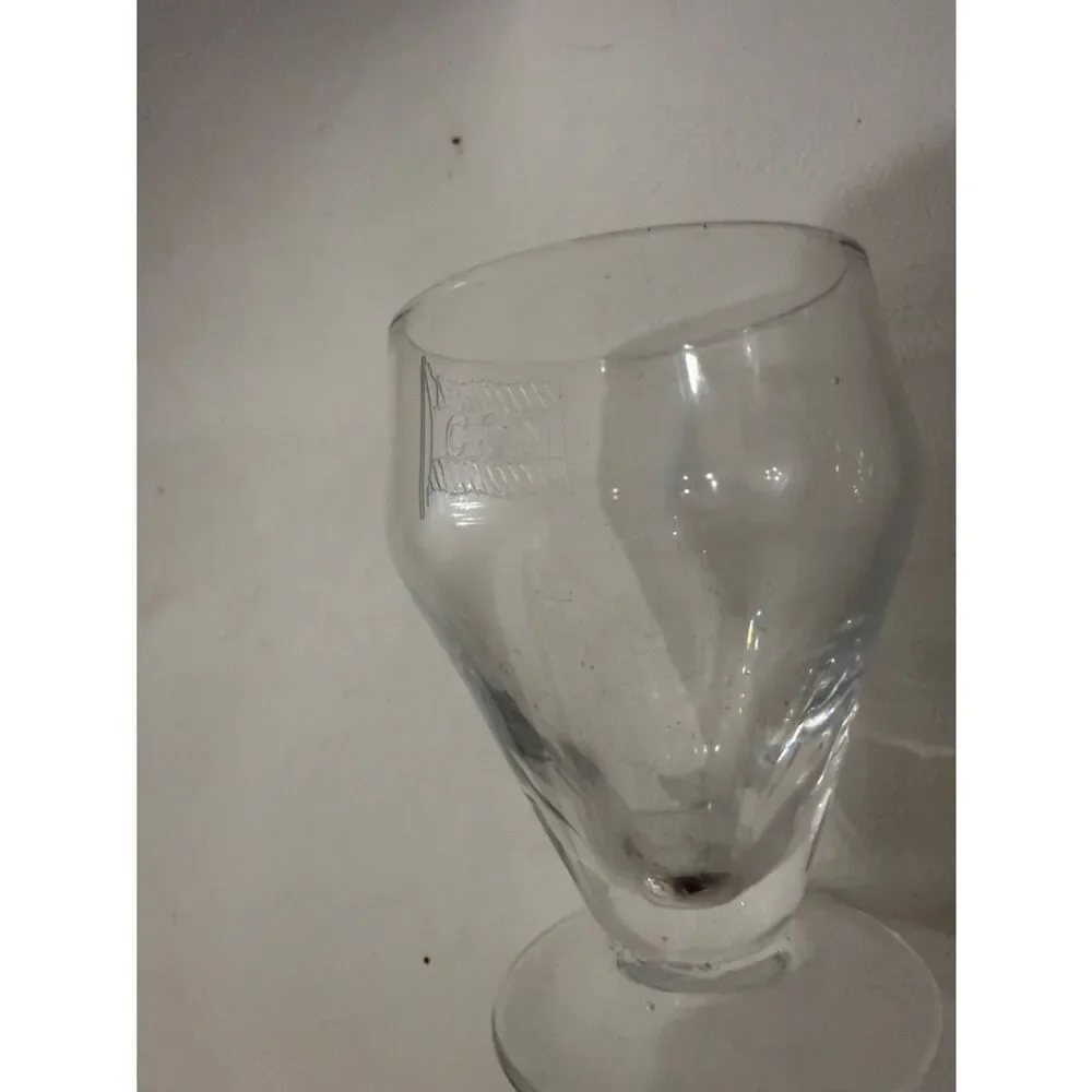 Liquor Toasting Cordial Sherry Glasses 2 Ounces Each CNN Flag Marked Set Of 3